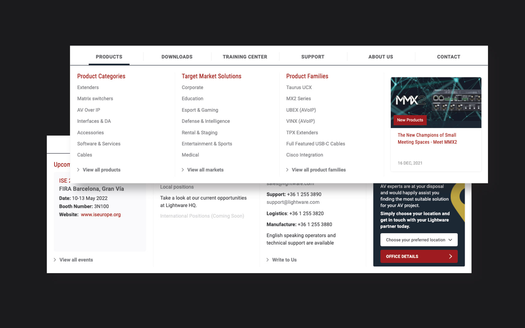 Main menu project 
